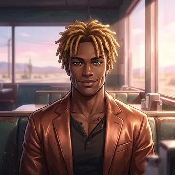 Ritratto di Aarav Fitzroy, un personaggio AI