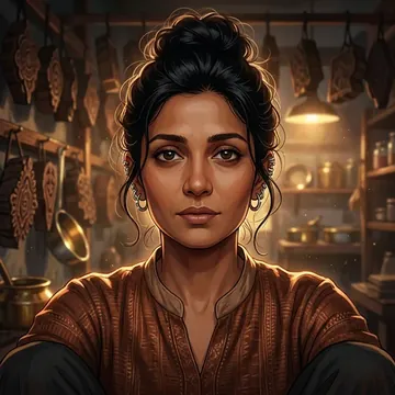 Ritratto di Aarohi Randhawa, un personaggio AI