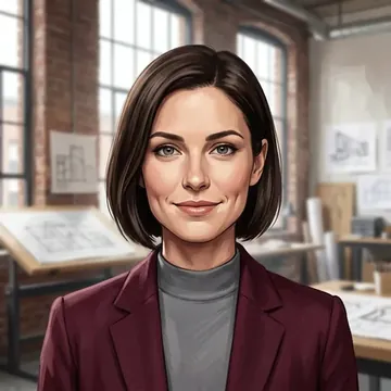 Ritratto di Abigail Dunbar, un personaggio AI