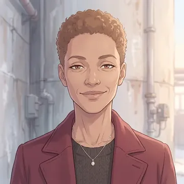 Portret postaci AI o imieniu Abigail Gallagher