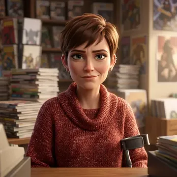 Portrait of Adela Rybak, an AI character