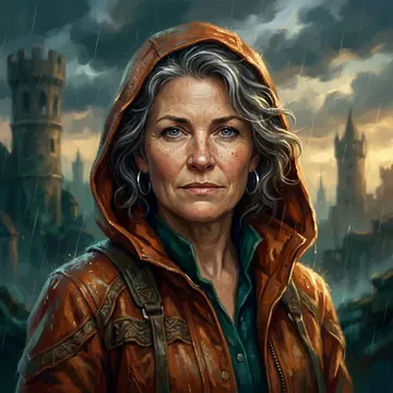 Ritratto di Adelaide Jeffries, un personaggio AI