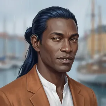 Ritratto di Adeyemi Quaye, un personaggio AI
