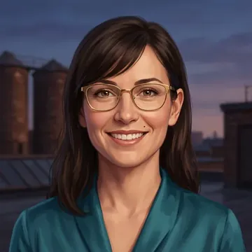 Portrait of Adriana Mayfair, an AI character