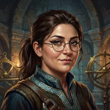 Portrait of Afag Amanat, an AI character