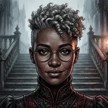 Portrait of Akiiki Ondiek, an AI character