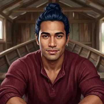 Portrait of Alani Guduru, an AI character