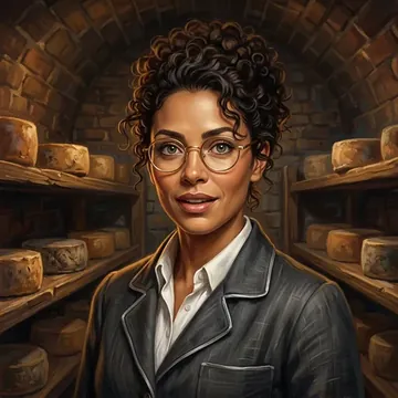 Portrait of Alba Arteaga, an AI character