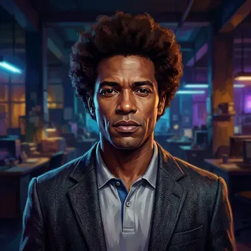 Portrait of Alberto Madureira, an AI character