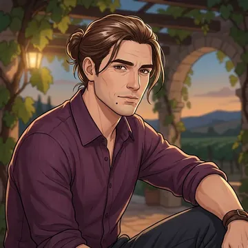 Portrait of Aleixo Heras, an AI character