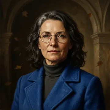 Portrait of Alena Horal, an AI character