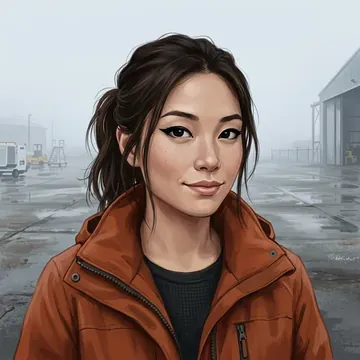 Retrato de Althea Wang, un personaje AI