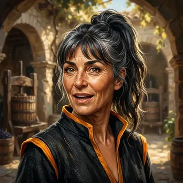 Portrait of Althexis Zosteros, an AI character