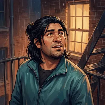 Portrait of Amador Caviedes, an AI character
