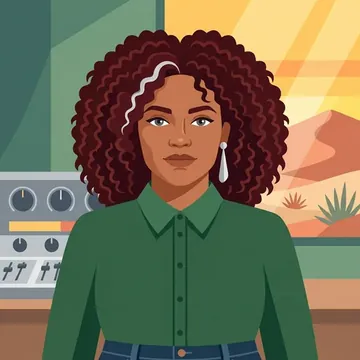 Portrait of Amari Calderon, an AI character