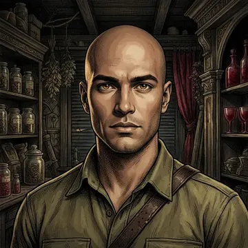 Portret postaci AI o imieniu Amiel Guerrero