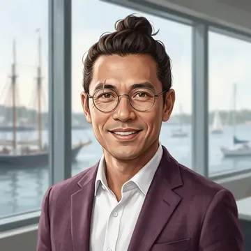 Portrait of Amir Yusuf, an AI character