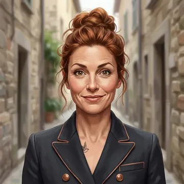 Portrait of Andrea Pinto, an AI character