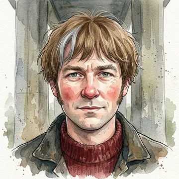 Portrait of Anselm Prinz, an AI character