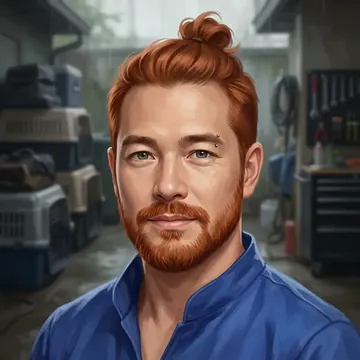 Portret postaci AI o imieniu Antenor Malafaia