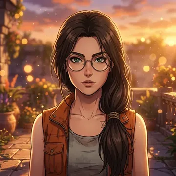 Portret postaci AI o imieniu Anthea Hadzic