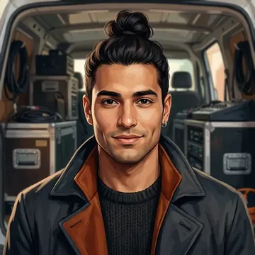 Portret postaci AI o imieniu Aramis Hocine