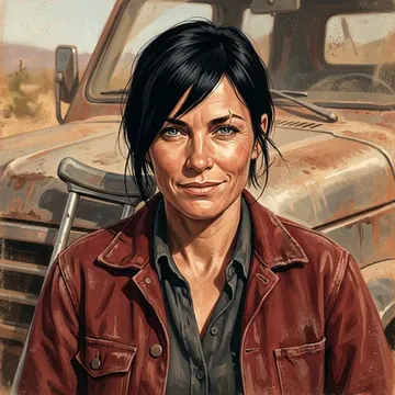 Portrait of Ariadna Balderrama, an AI character