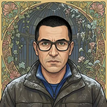 Portrait of Aris Azoulay, an AI character
