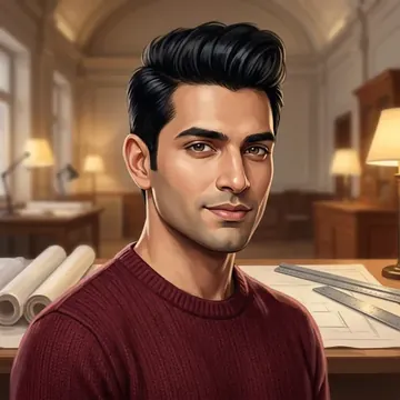 Портрет AI-персонажа Arnav Vyas