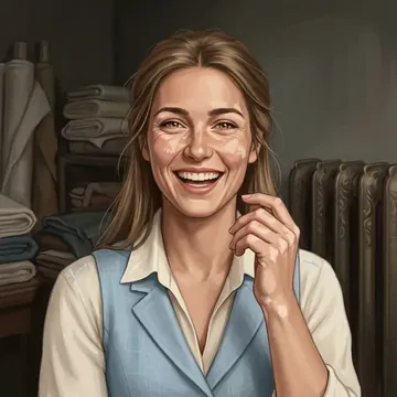 Portrait of Aroa Nogueira, an AI character