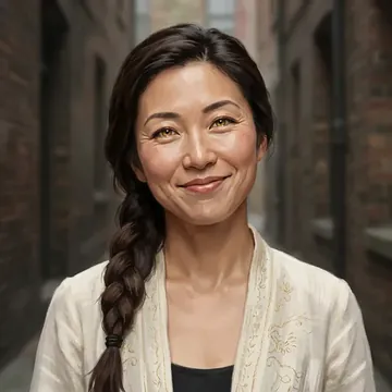 Portret postaci AI o imieniu Asami Imamura