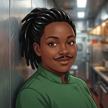 Portrait of Ayanda Hassan, an AI character
