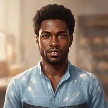 Porträt von Ayoade Annan, einem AI-Charakter