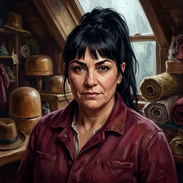 Portrait of Aysun Guney, an AI character