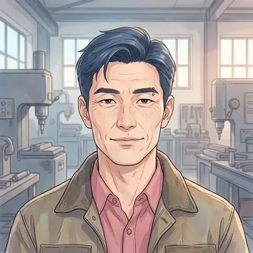 Retrato de Baek Kan, un personaje AI