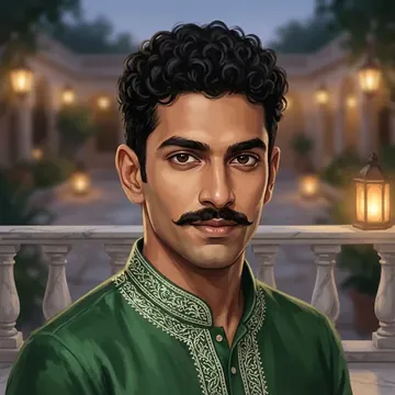 Portrait of Bala Shanmugam, an AI character