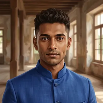 Porträt von Balaji Kasaraneni, einem AI-Charakter