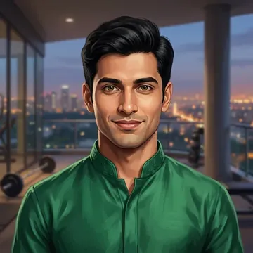 Balaram Menon का पोर्ट्रेट, एक AI कैरेक्टर