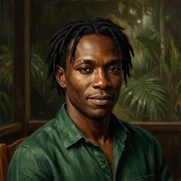 Portrait of Bariise Haji, an AI character