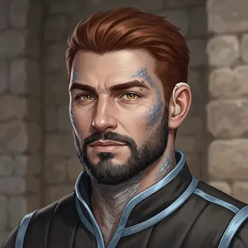Portrait of Barqidar Tasmari, an AI character