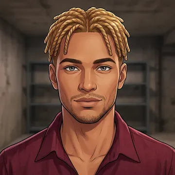 Portrait of Bento Borges, an AI character