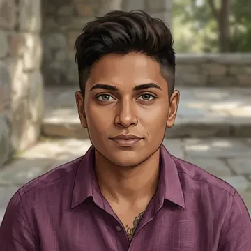 Retrato de Bhuvan Nimmagadda, un personaje AI