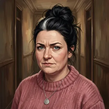 Portrait of Blodwen Cregan, an AI character