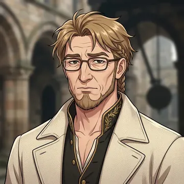 Portrait of Boryn Ledovoy, an AI character