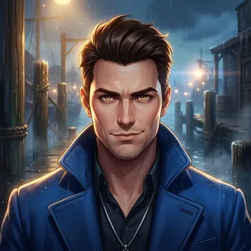 Portrait of Bowie Nolan, an AI character
