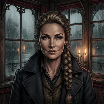 Portrait of Bozhena Ponomarenko, an AI character