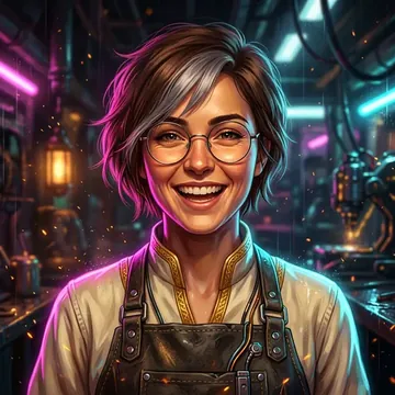 Retrato de Brag Darn, um personagem de AI