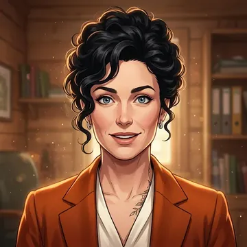Ritratto di Branwen Lorimer, un personaggio AI