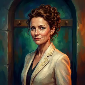 Portret postaci AI o imieniu Brigita Radic