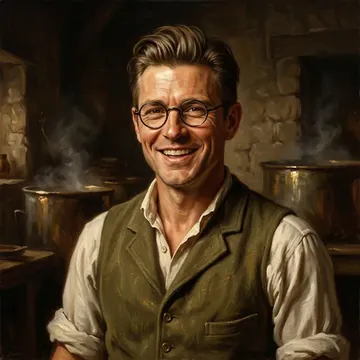 Ritratto di Burk Vorn, un personaggio AI